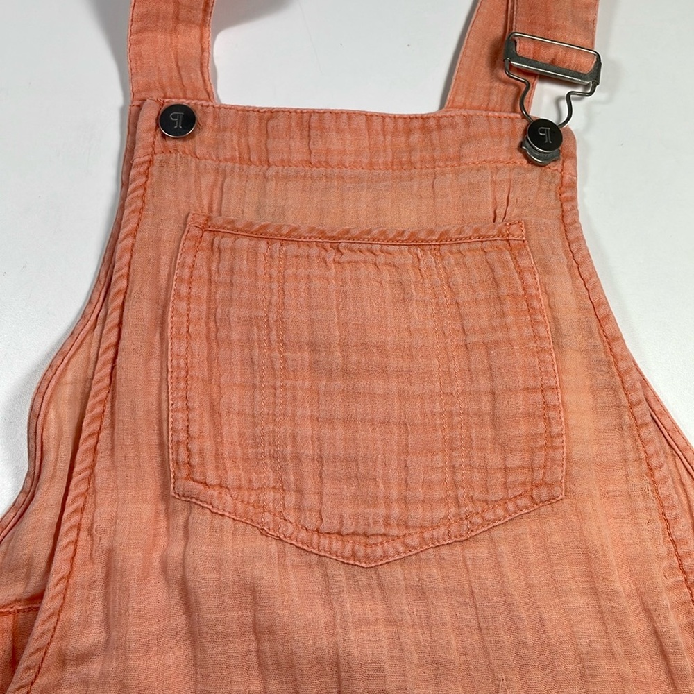 NWT Anthropologie Pilcro Gauze Micro Overalls - peach - Size 8 - Picture 7 of 12